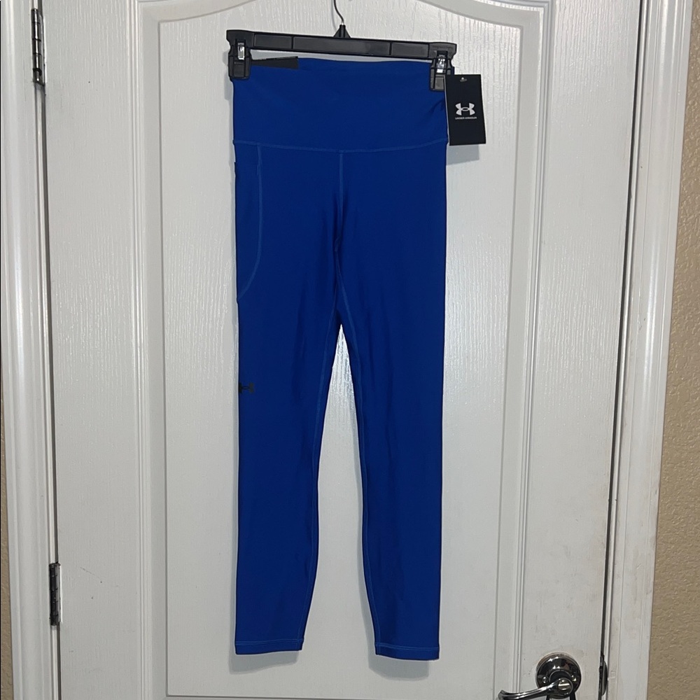 WOMENS Under Armour Cobalt Blue High-Waist compression Leggings